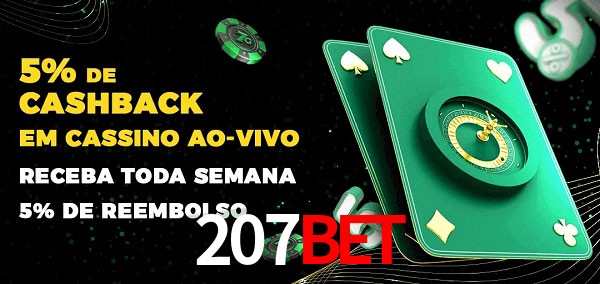 Promoções do cassino ao Vivo 207BET
